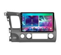 FJINQIANG Double Din Android 15 Car Stereo 9 Inch Touch Screen for Honda Civic 2006-2011 Plug and Play with Wireless Carplay Android Auto GPS Bluetooth Mirror Connection,8 Core 4G+Wifi 6G+128G