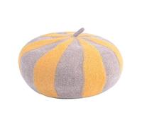 FJISD 1/2PCS Candy Pattern Wool Berets for Women Mixed Colors French Beret Hats One Size Fits Most Adjustable Artist Hat Cute Octagonal Hat