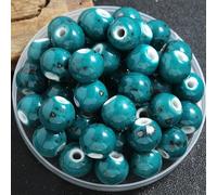 FJISD 12mm 50/100pcs Large Hole Beads Kiln Changes Ceramic Beads Round Porcelain Beads For Diy Crafts Jewelry Making Bracelet Charms Beads