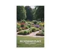 FJIWECWSQ Beckenham Place Park London Vintage Travel Posters 20x30inch(50x75cm) Canvas Wall Art Painting Prints