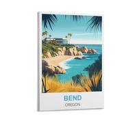 FJIWECWSQ Bend Oregon Vintage Travel Poster 08x12inch(20x30cm) Canvas Wall Art Painting Prints