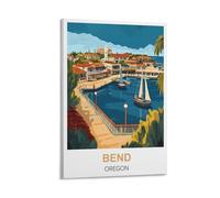 FJIWECWSQ Bend Oregon Vintage Travel Posters 08x12inch(20x30cm) Canvas Wall Art Painting Prints