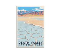 FJIWECWSQ Death Valley National Park Vintage Travel Poster 20x30inch(50x75cm) Canvas Wall Art Painting Prints