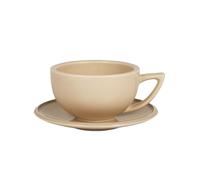 FJIXUO 1Pcs Tea Espresso Cups and Saucers with Coffee Spoons Set Ceramic Cappuccino Latte Art Mug Home Barista Accessories for Office and Home Use(White)