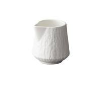 FJIXUO 2pcs Coffee Latte Art Cup Steak Sauce, Pointed Mouth Milk Jugs, Sugar Bowl, Pot, Ceramic Espresso Cups for Home and Office(White,85ml)