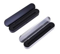 FJIXUO 2pcs Rectangular Tinplate Metal Boxes, Pencil Cases, Stationery,One-piece Flip-top Iron for Organizing,Storing Pencils