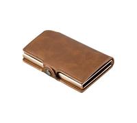 FJIXUO Men Wallet Slim Pop Up Blocking Mini Card Holder Minimalist for Travel and Leisure(Color1)