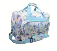 FJIXUO Sewing Machine Bag Sewing Machine Carrying Case, Storage Bag with Shoulder Strap Universal Tote Travel Bag for Girls(Blue)