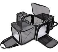 FJJRTWDG Exquisite Cat Bag, Artificial Pet Cage, Suitable for Small Dogs and Kittens(Black)