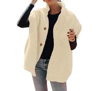 FJKVAVF Amason UK Black of Friday Ladies Black Gilet Without Hood Sheepskin Gilet Women Uk Womens Warm Clothing Lady Longline Jacket Woolen Cardigan Women Ladies Summer Fleece Deals Day