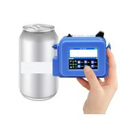 FJLKGDSP 12.7MM Portable Printer Mini Handheld Inkjet Text QR Barcode Batch Number Logo Image Date Printing Machine(With 2 ink)