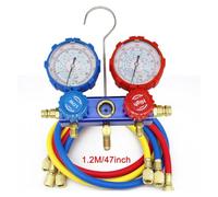 FJLKGDSP Auto R134a Air Conditioning Refrigerant Manifold Gauge Set AC Diagnostic Tools With 1.2m Charging Hoses For Car