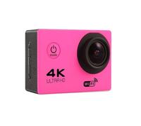 FJLKGDSP Ultra HD 4K Action Camera 30fps/170D Underwater Helmet Waterproof 2.0-inch Screen WiFi Remote Control Sports go Video Pro(Pink)