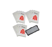 Fjm Bags To Fit Miele Vacuum Cleaners - 15 Pack + Filters Multipack (Red Collar) - Ufixt