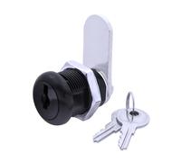 FJM MEI-8500A-BLK-KD MEI-8500A-BLK Security 8500A-BLK-KD Disc Tumbler Cam Lock with 5/8" Cylinder and Black Finish, Keyed Different