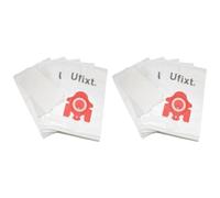 FJM vacuum cleaner dust bags pack of 10 filters compatible with Miele S4 S5