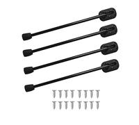 FJMQHU 4 Pieces Folding Table Legs, Foldable Hairpin, Iron DIY Bench Frame with Easy Installation for Office, Living Area, Kitchen, 26cm Black