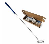 FJMQHU Beginner Golf Putter, Folding Metal, Rubber Grip Handle, Training Putter, For Home Users, Right-handed single-sided blue golf putter set with balls and packaging