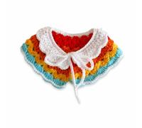 FJMQHU Christmas Cat, Festive Rainbow Pet for Holiday Celebrations, Rainbow, Multicolor, XS