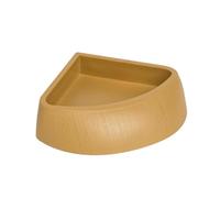 FJMQHU Corner Bowl for Reptiles, Practical, Compact Drinking Bowl for Crawling Pets Such As Bearded Dragons And Tortoises, yellow brown