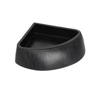 FJMQHU Corner Bowl for Reptiles, Practical, Compact Drinking Bowl for Crawling Pets Such As Bearded Dragons And Tortoises, black