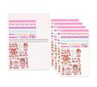 FJMQHU Cute Cartoon Sticker Storage Book Album, Paper, Handbook Material Storage, Organizing s - for Decals - for, 18365 Release Paper Notebook A4 with Four Sticker Sheets