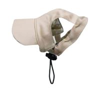 FJMQHU Dog Baseball Cap with Ear Holes, Adjustable Canvas Sun Hat for Dogs And Cats, Fashionable Pet Accessory for The Beach, Beige, M