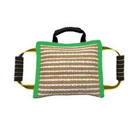 FJMQHU Dog Bite Cushion, Dog with Sturdy Handle, Portable, Tear-resistant Design, Ideal As A Tug Toy for Dogs That Like to Bite, green