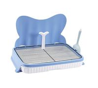 FJMQHU Dog Toilet Training Tray Puppy Tray Indoor Potty Made of Sturdy PP with Special Grid Suitable for Keeping Puppy's Paws Clean, 57cm Blue 18mm