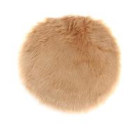 FJMQHU Faux Cushion, Seat Cushion Shape, Shaggy Rug, Sheepskin, Photo Area, Camel, 40cm