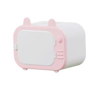 FJMQHU Hamster Hideout Hamster House Shelter Cage Accessories Decorative Habitat PP Material Easy to Observe Suitable for Pets And, pink and white