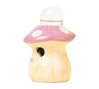 FJMQHU Hamster Water Bottle Mushroom-Shaped Drinking Dispenser with Stainless Steel Drinking And Holder As An Accessory for Degu Rat Hedgehog for Smal, Pueple
