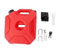 FJMQHU Motorcycle Tank Accessory with Multifunctional Lock Key And Practical Handle Made of Wear-resistant PP Material for Motorcycles, Red, 5L