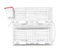 FJMQHU Multi-Layer Metal Pigeon Cage for Pigeon Breeding, Automatic Feeding & Watering Breeding Cage System