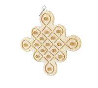 FJMQHU Parrot Block Puzzle Parrot Chewing Stopper Toy Interactive Puzzle Toy Foraging Toys Wooden Block Accessories Wooden Material Suitable for Parrots Bird, Chinese knot
