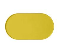 FJMQHU Pet Feeding Mat, Placemat with Raised Edge, Prevents Spills, Non-slip, Protects The, Ideal for Repairs, Yellow