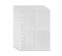 FJMQHU Photo Storage Book, Metal Construction, Organizing Collections, Includes Cover, Pages, Divider, Loose Leaf Design, for, Set of 20 Four-Grid Inner Pages for A5 Photo Album