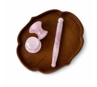 FJMQHU Rose Gua Sha Set, Facial Massage Tools with Face Roller, a Tool, and Face
