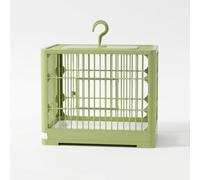 FJMQHU Small Bird Carrier for Parrots and Parakeets, Outdoor Carrier with Removable Tray, large parrot cage, Matcha Green