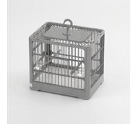 FJMQHU Small Bird Enclosure for Parakeets Canaries, Carrier with Accessories, for Small Birds, Meteorite Grey, Grey