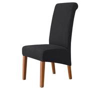 FJOADNVM Chair Covers Back Universal Chair Cover for Dining Room Hotel XL M Size Jacquard Extra Large Stretch Spandex Covers Washable(4,XL size (60-75cm))