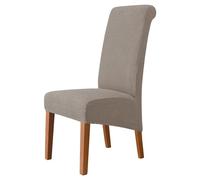 FJOADNVM Chair Covers Back Universal Chair Cover for Dining Room Hotel XL M Size Jacquard Extra Large Stretch Spandex Covers Washable(7,M size (45-58cm))