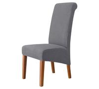 FJOADNVM Chair Covers Back Universal Chair Cover for Dining Room Hotel XL M Size Jacquard Extra Large Stretch Spandex Covers Washable(6,M size (45-58cm))