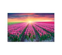 FJOADNVM Fish Tank Background 3D Effect Tulip Aquarium Sticker Background Poster Self Adhesive Fish Tank Wallpaper(50x100cm)