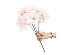 FJOADNVM Hydrangea Artificial Flowers 5Head Retro Hydrangea Silk Red Artificial Flowers DIY Autumn for Wedding Party Home Decoration Fake Peony Bride Bouquet(Light pink)