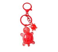 FJOADNVM Keyring Charm Cute Resin Simulated Tortoise Keychain Cartoon Animal Key Ring Pendant For Women Girl Handbag Decor DIY Jewelry(Brown)