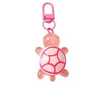 FJOADNVM Keyring Charm Cute Resin Simulated Tortoise Keychain Cartoon Animal Key Ring Pendant For Women Girl Handbag Decor DIY Jewelry(Dark Brown)