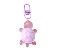 FJOADNVM Keyring Charm Cute Resin Simulated Tortoise Keychain Cartoon Animal Key Ring Pendant For Women Girl Handbag Decor DIY Jewelry(AMY Green)