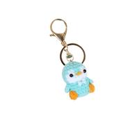 FJOADNVM Keyring Charm Mini Penguin Series Crochet Animal Doll Keychain For Car Keys Accessories Cartoon Keyrings Knitted(ZJJKR06075)