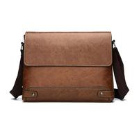 FJOADNVM Leather Messenger Bag Briefcase For Men PU Leather Tote Commuting Laptop Shoulder Executive Business Work Messenger Crossbody Side Designer Bag On Business Trip(Color13)